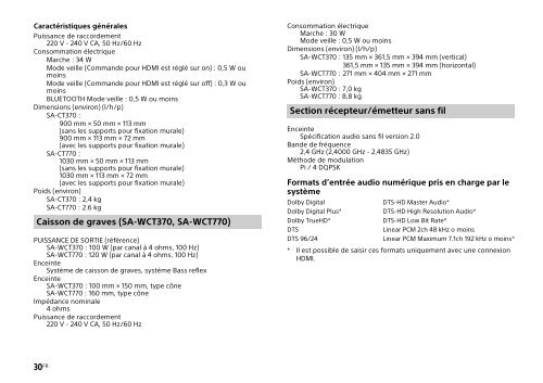 Sony HT-CT770 - HT-CT770 Istruzioni per l'uso Spagnolo