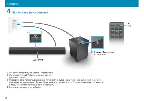 Sony HT-CT770 - HT-CT770 Guida di configurazione rapid Bulgaro