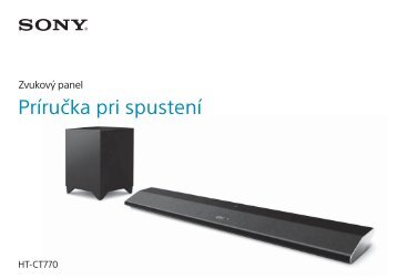 Sony HT-CT770 - HT-CT770 Guida di configurazione rapid Slovacco