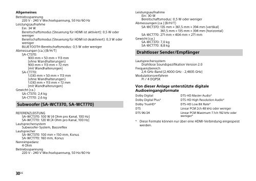 Sony HT-CT770 - HT-CT770 Istruzioni per l'uso Polacco