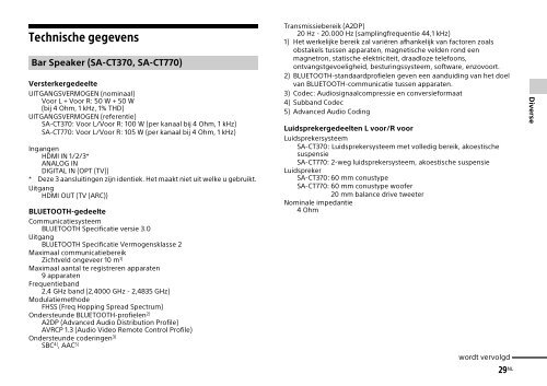 Sony HT-CT770 - HT-CT770 Istruzioni per l'uso Italiano