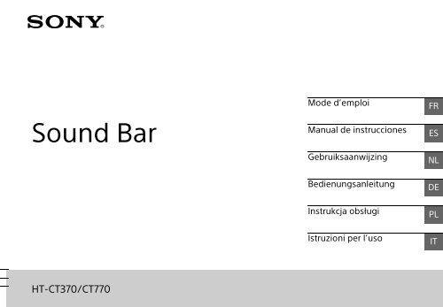 Sony HT-CT770 - HT-CT770 Istruzioni per l'uso Tedesco