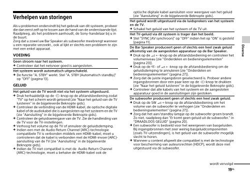Sony HT-CT770 - HT-CT770 Istruzioni per l'uso Olandese
