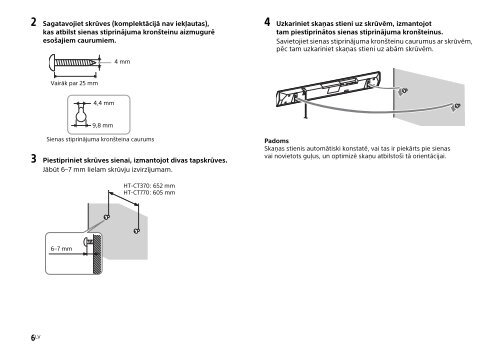 Sony HT-CT770 - HT-CT770 Istruzioni per l'uso Lettone