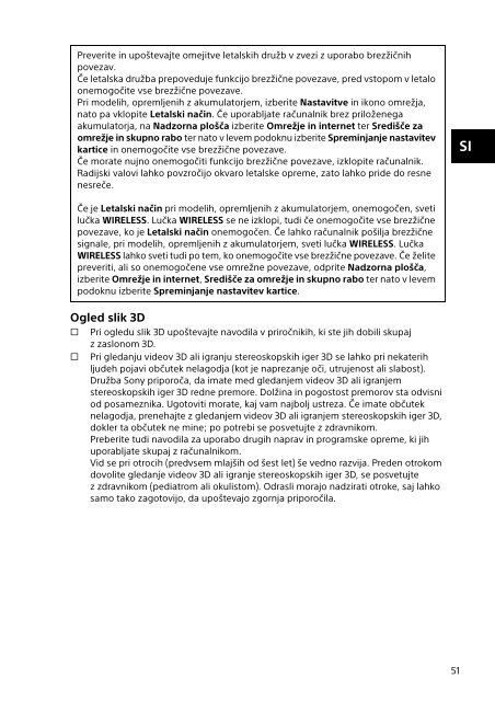 Sony SVE1512C1R - SVE1512C1R Documenti garanzia Croato