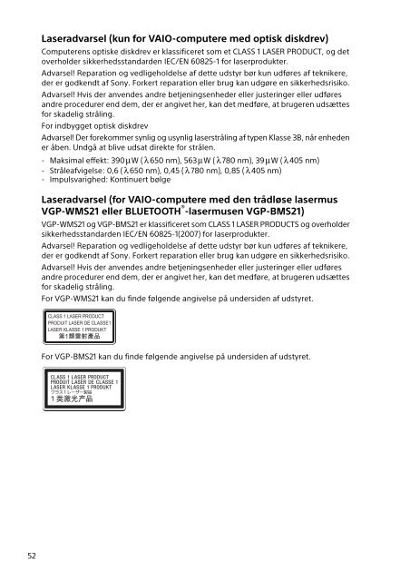 Sony SVE1512C1R - SVE1512C1R Documenti garanzia Finlandese