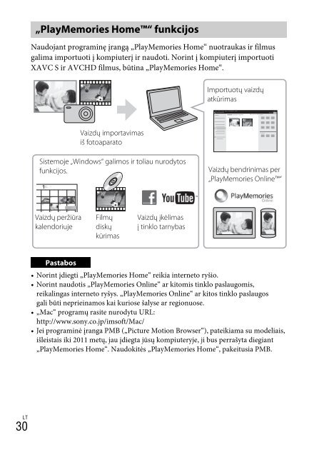 Sony DSC-WX500 - DSC-WX500 Mode d'emploi Lituanien