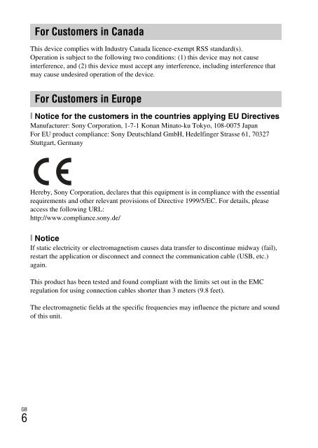 Sony DSC-WX500 - DSC-WX500 Mode d'emploi Anglais