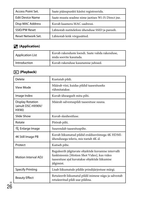 Sony DSC-WX500 - DSC-WX500 Mode d'emploi Estonien