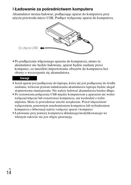 Sony DSC-WX500 - DSC-WX500 Mode d'emploi Polonais