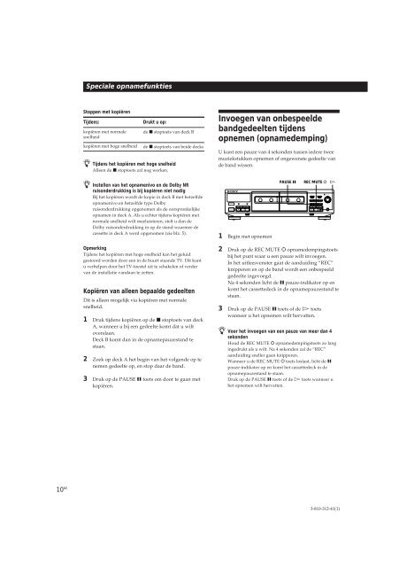 Sony TC-WE405 - TC-WE405 Consignes d&rsquo;utilisation Italien