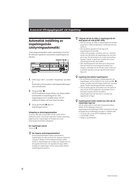 Sony TC-WE405 - TC-WE405 Consignes d&rsquo;utilisation Italien