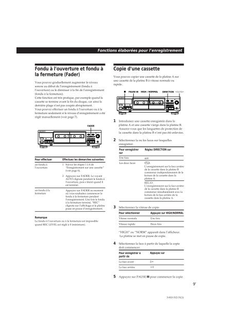 Sony TC-WE405 - TC-WE405 Consignes d&rsquo;utilisation Portugais