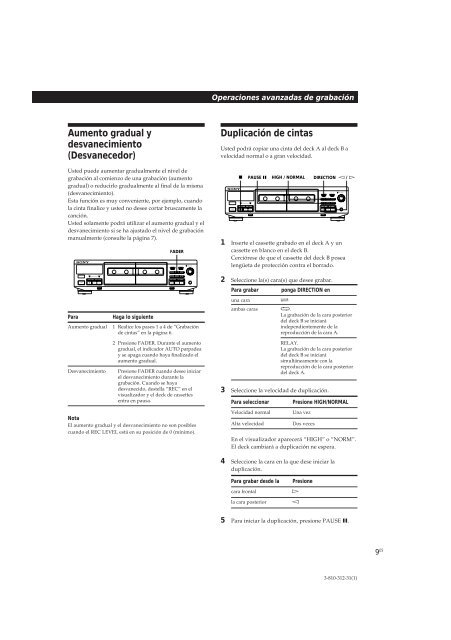 Sony TC-WE405 - TC-WE405 Consignes d&rsquo;utilisation Portugais