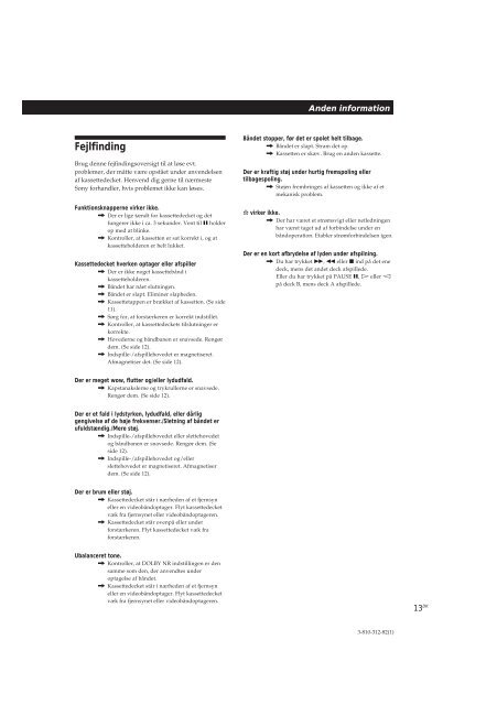 Sony TC-WE405 - TC-WE405 Mode d'emploi Finlandais