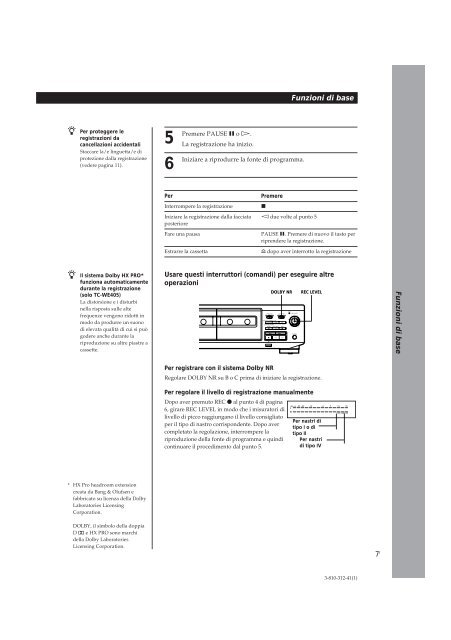 Sony TC-WE405 - TC-WE405 Consignes d&rsquo;utilisation N&eacute;erlandais