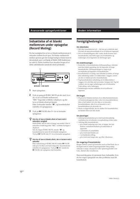 Sony TC-WE405 - TC-WE405 Mode d'emploi Finlandais