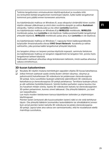 Sony SVF13N1J2E - SVF13N1J2E Documents de garantie Su&eacute;dois