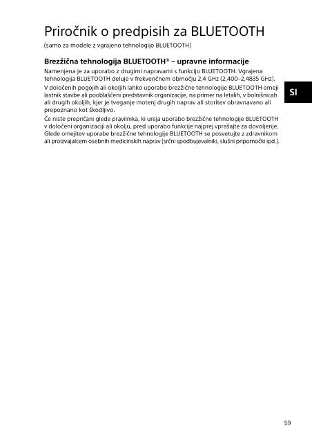 Sony SVF13N1J2E - SVF13N1J2E Documents de garantie Serbe