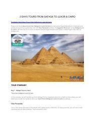 Fantastic Two Days Tours from Safaga to Luxor & Cairo