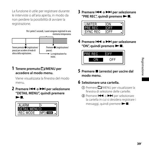 Sony ICD-SX850 - ICD-SX850 Istruzioni per l'uso