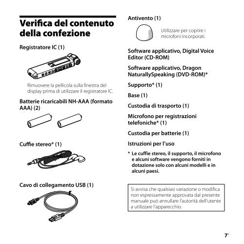 Sony ICD-SX850 - ICD-SX850 Istruzioni per l'uso