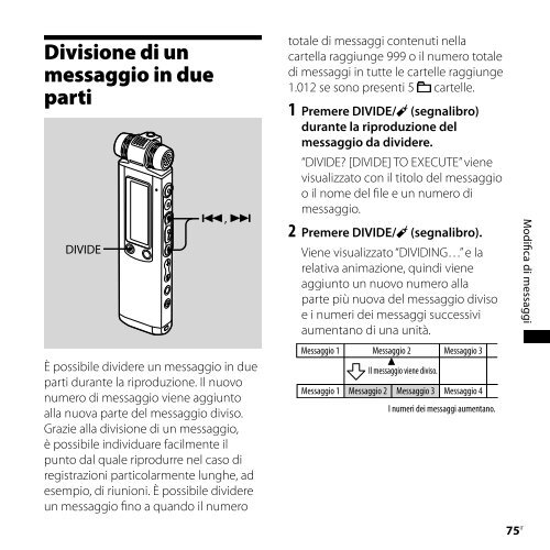 Sony ICD-SX850 - ICD-SX850 Istruzioni per l'uso