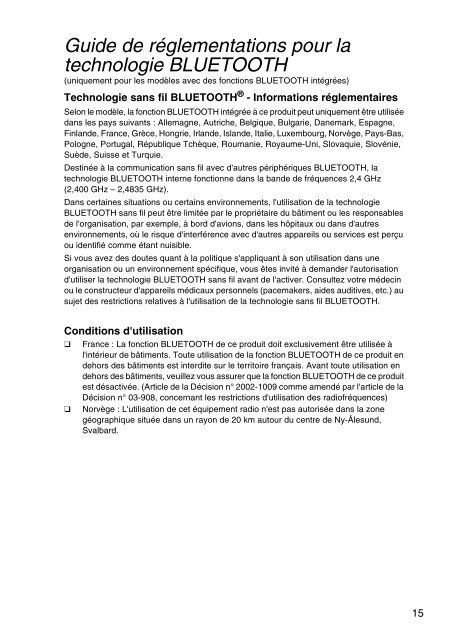 Sony SVS1311M9R - SVS1311M9R Documenti garanzia Francese
