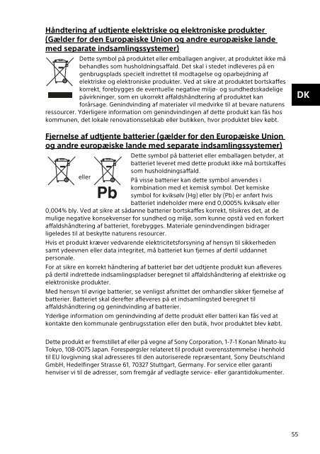 Sony SVS1311Q9E - SVS1311Q9E Documents de garantie Polonais