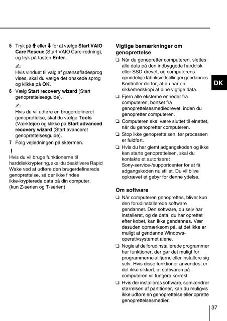 Sony SVS1311Q9E - SVS1311Q9E Guide de d&eacute;pannage Finlandais