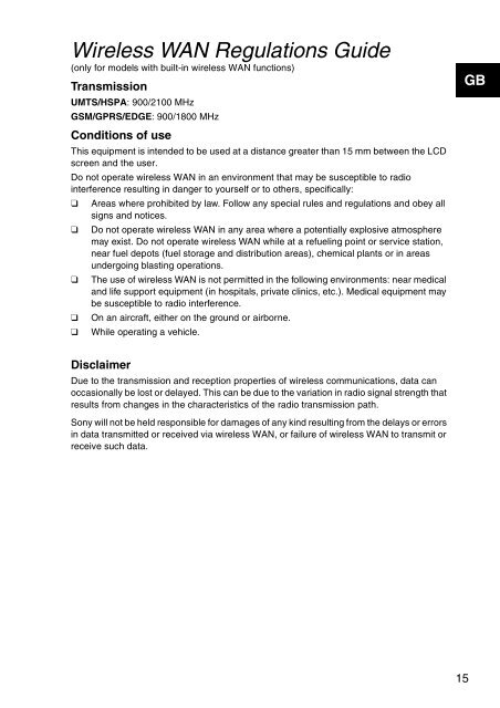 Sony SVS1311Q9E - SVS1311Q9E Documents de garantie Slov&eacute;nien