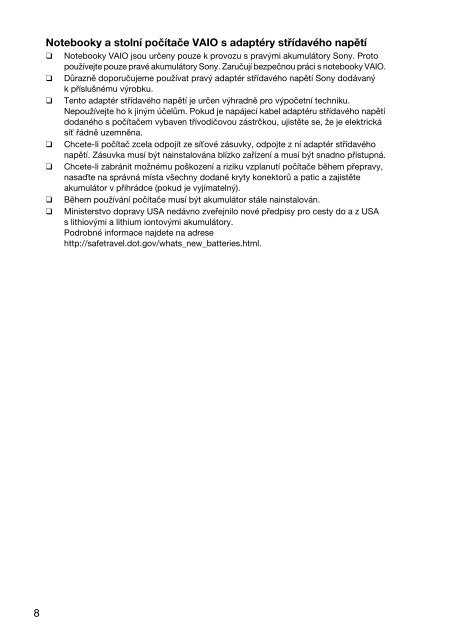 Sony SVS1311Q9E - SVS1311Q9E Documents de garantie Tch&egrave;que