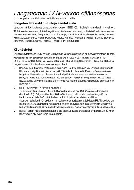 Sony SVS1311Q9E - SVS1311Q9E Documents de garantie Norv&eacute;gien