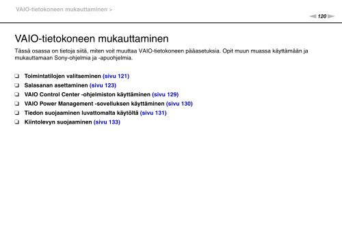 Sony VPCSA2Z9R - VPCSA2Z9R Mode d'emploi Finlandais