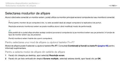 Sony VPCSA2Z9R - VPCSA2Z9R Mode d'emploi Roumain