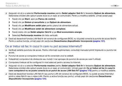 Sony VPCSA2Z9R - VPCSA2Z9R Mode d'emploi Roumain