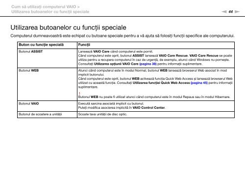 Sony VPCSA2Z9R - VPCSA2Z9R Mode d'emploi Roumain