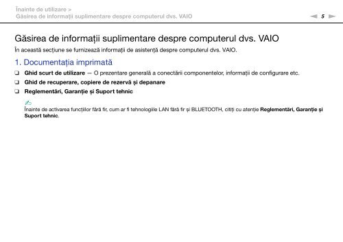 Sony VPCSA2Z9R - VPCSA2Z9R Mode d'emploi Roumain