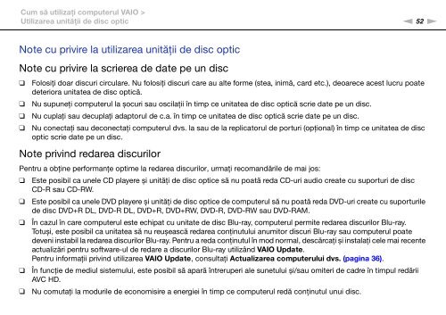 Sony VPCSA2Z9R - VPCSA2Z9R Mode d'emploi Roumain