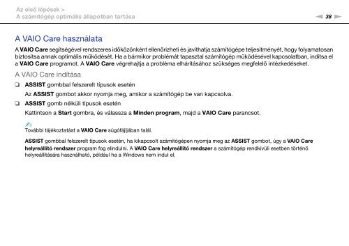 Sony VPCSA2Z9R - VPCSA2Z9R Mode d'emploi Hongrois