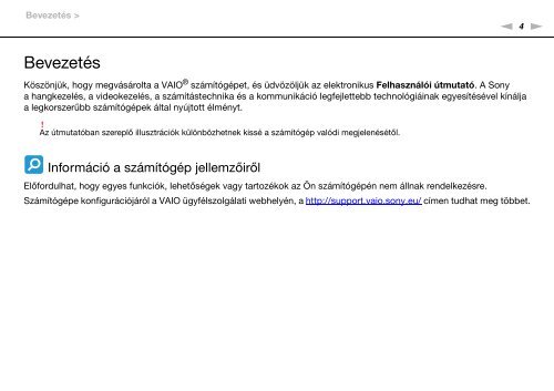 Sony VPCSA2Z9R - VPCSA2Z9R Mode d'emploi Hongrois