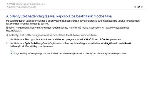 Sony VPCSA2Z9R - VPCSA2Z9R Mode d'emploi Hongrois