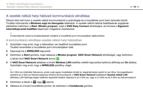 Sony VPCSA2Z9R - VPCSA2Z9R Mode d'emploi Hongrois