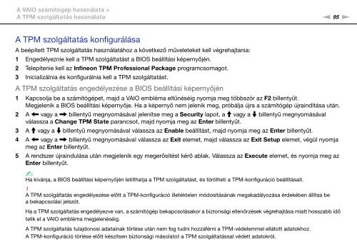 Sony VPCSA2Z9R - VPCSA2Z9R Mode d'emploi Hongrois