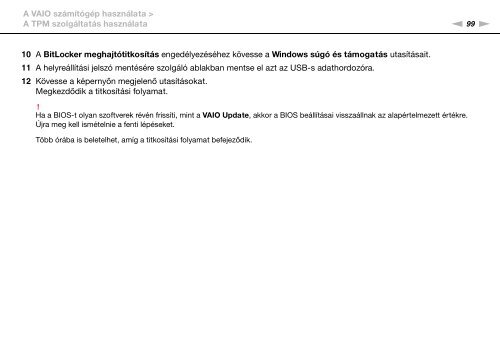 Sony VPCSA2Z9R - VPCSA2Z9R Mode d'emploi Hongrois