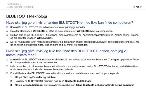 Sony VPCSA2Z9R - VPCSA2Z9R Mode d'emploi Danois