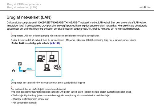 Sony VPCSA2Z9R - VPCSA2Z9R Mode d'emploi Danois