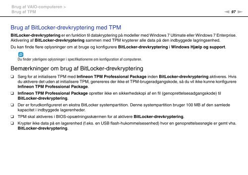 Sony VPCSA2Z9R - VPCSA2Z9R Mode d'emploi Danois