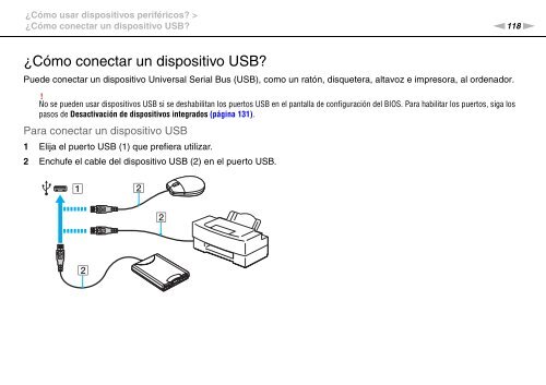 Sony VPCSA2Z9R - VPCSA2Z9R Mode d'emploi Espagnol