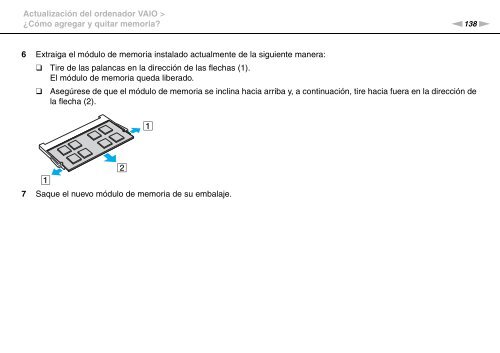 Sony VPCSA2Z9R - VPCSA2Z9R Mode d'emploi Espagnol